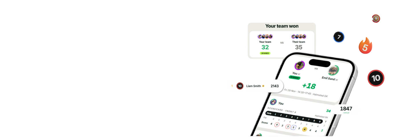 Match, team result and level badges